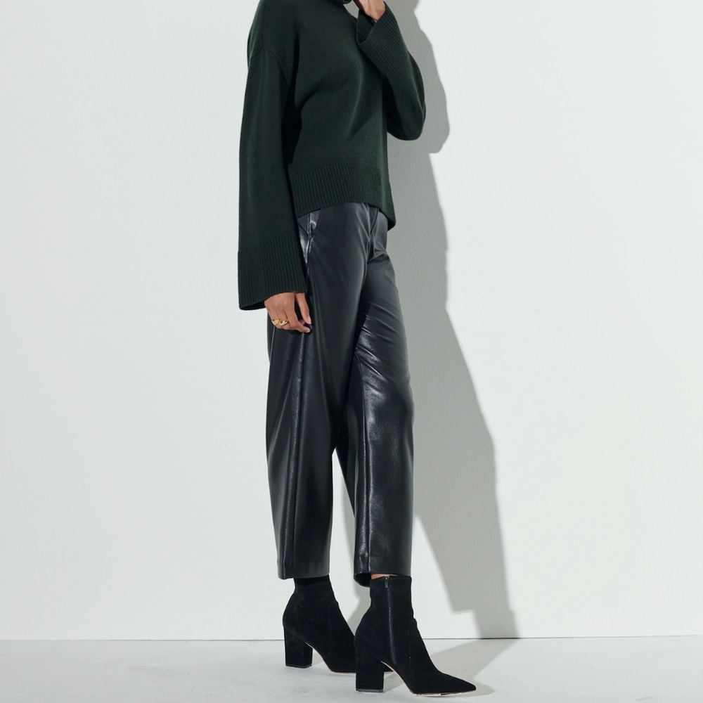 The Reset R Label Slouchy Vegan Leather Trouser Size Small